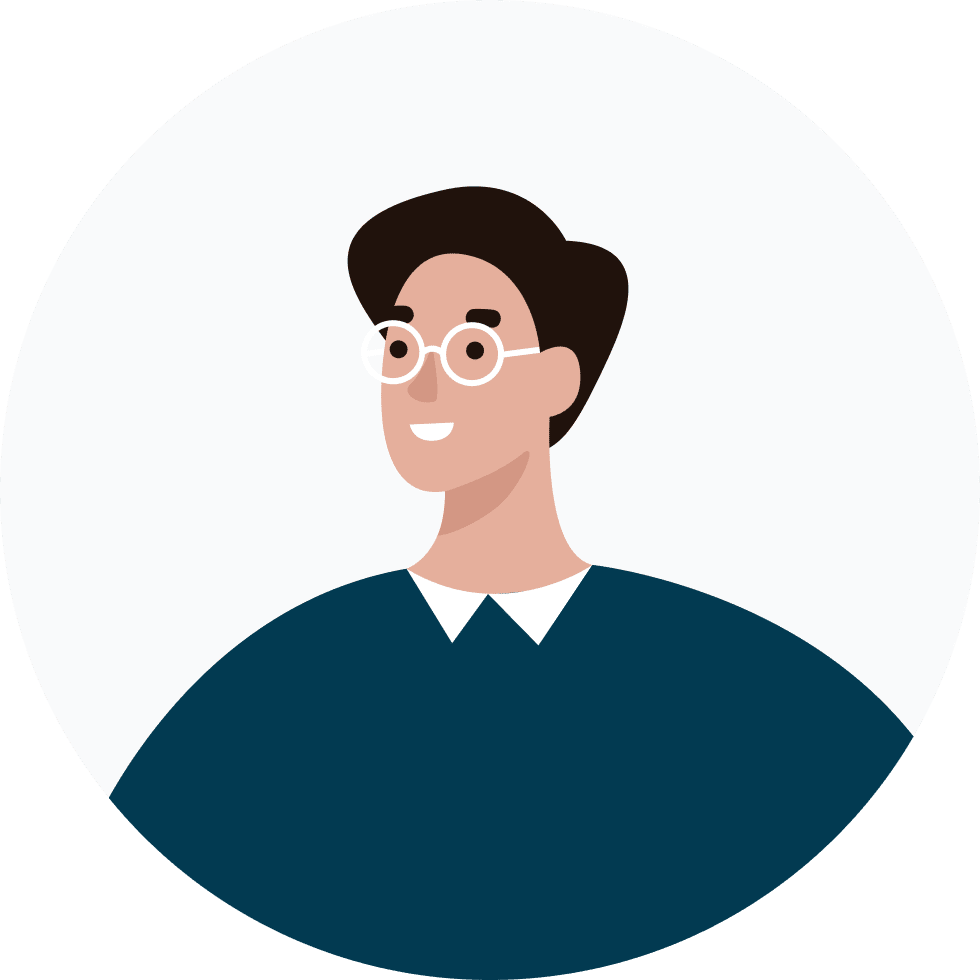 Man with Glasses Illustration Man with Glasses Illustration